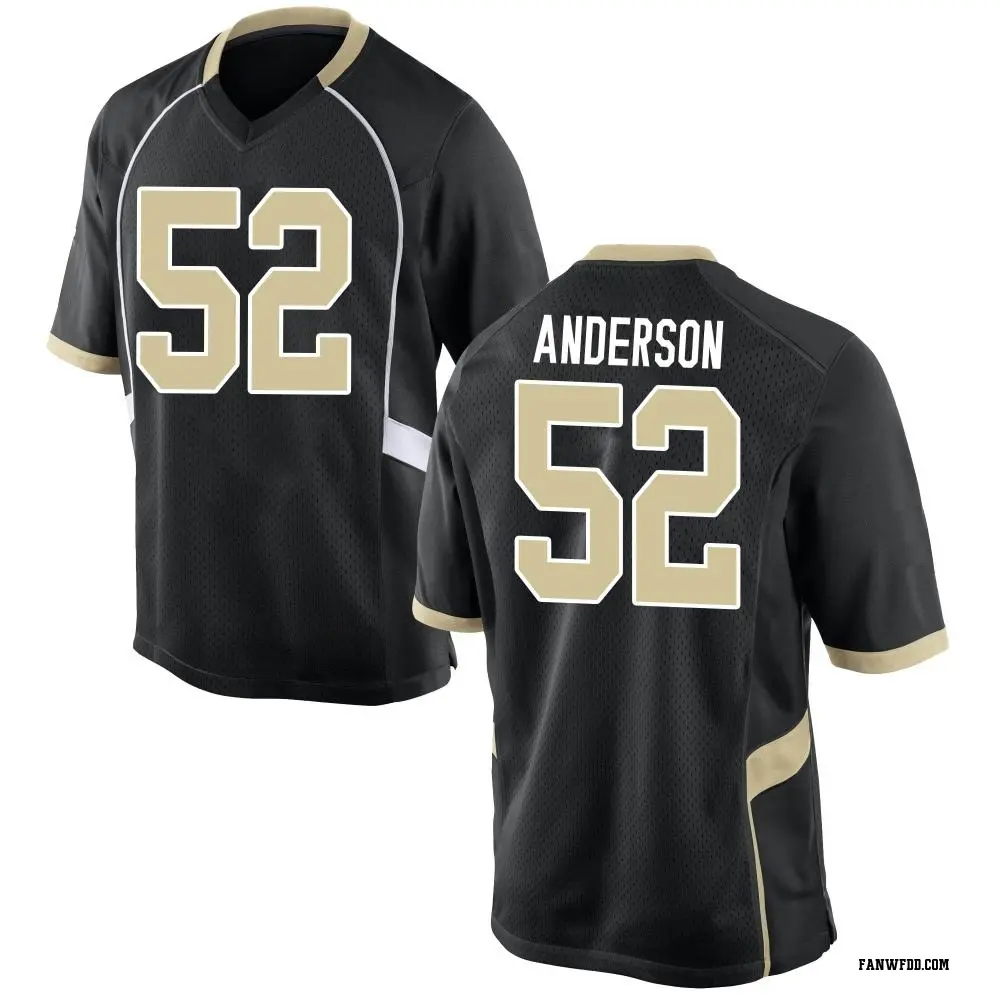 LASublimation Wake Forest - NCAA Football : Andrew Gregerson Black Jersey FullColor / Extra Large